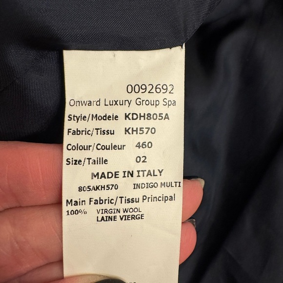 Michael Kors Collection Tweed Double Breasted Jacket, sz 2 - Picture 12 of 13